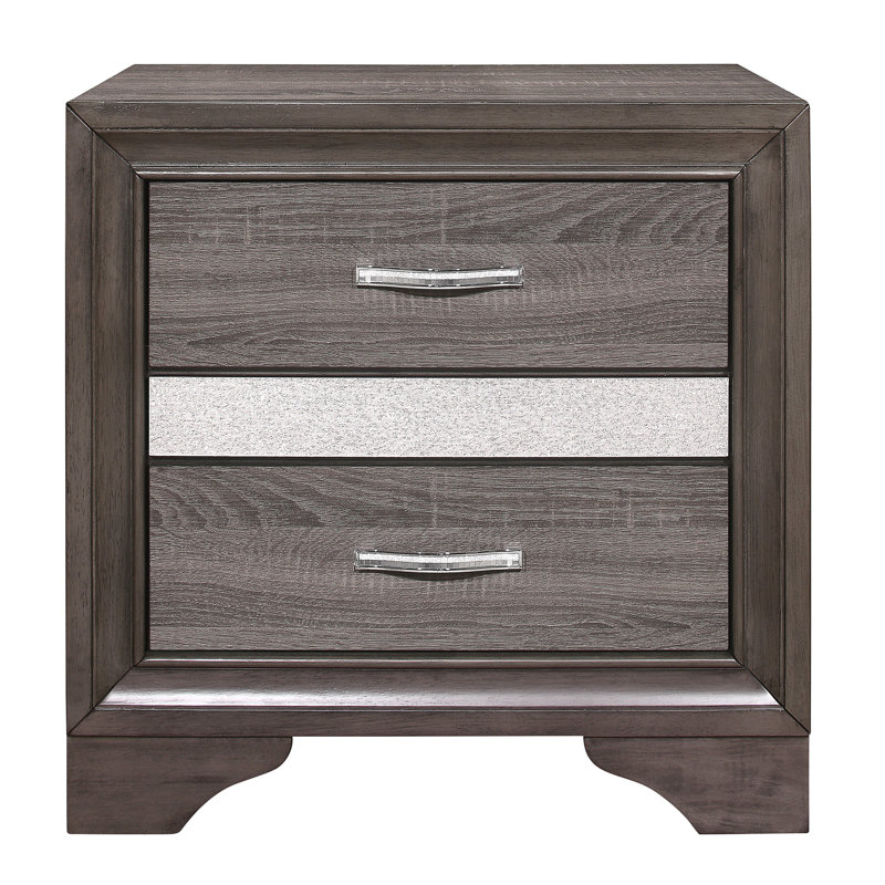 Table de chevet Modern, Brun