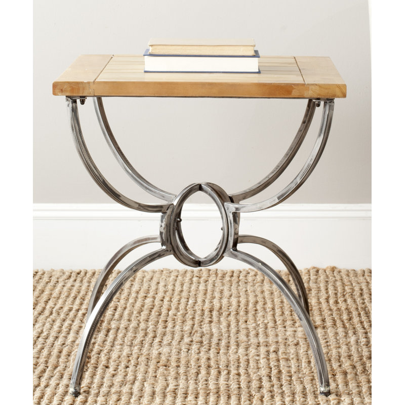 Solid Wood Top End Table