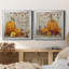 «Pumpkin Patch Grateful», ensemble de 2 peintures sur toile encadrées-768597310-768597307