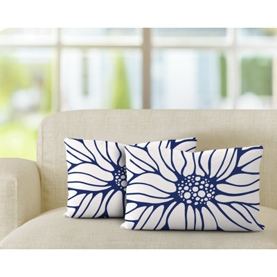 Polyester / Mélange de polyester Housse de coussin rectangulaire intérieure / extérieure lombaire et insert