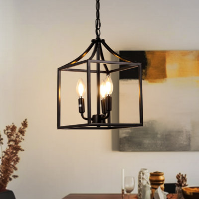 Luminaire suspendu lanterne 3 lumières