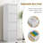 52"H Metal Vertical File Storage Cabinet For Office And Home With Lock And 4 Drawers-1040816115