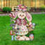 Décoration de jardin lapin