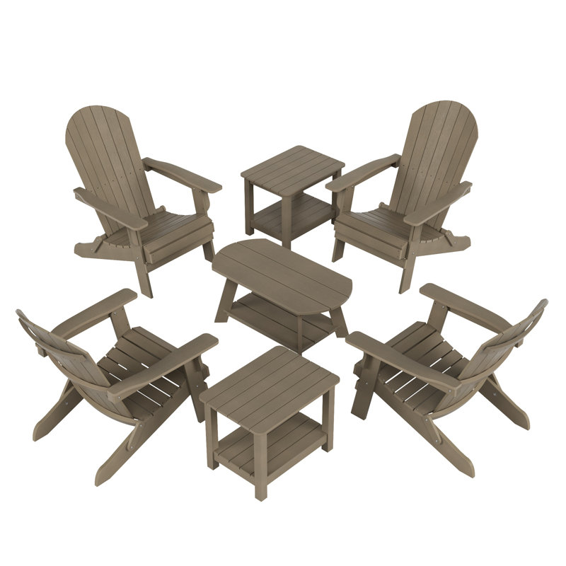 Ensemble de conversation pour 4 personnes Arrlo, Taupe