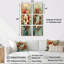 «Farmhouse Wreath» - Ensemble de 6 impressions florales sur toile-2144022321-2144022326