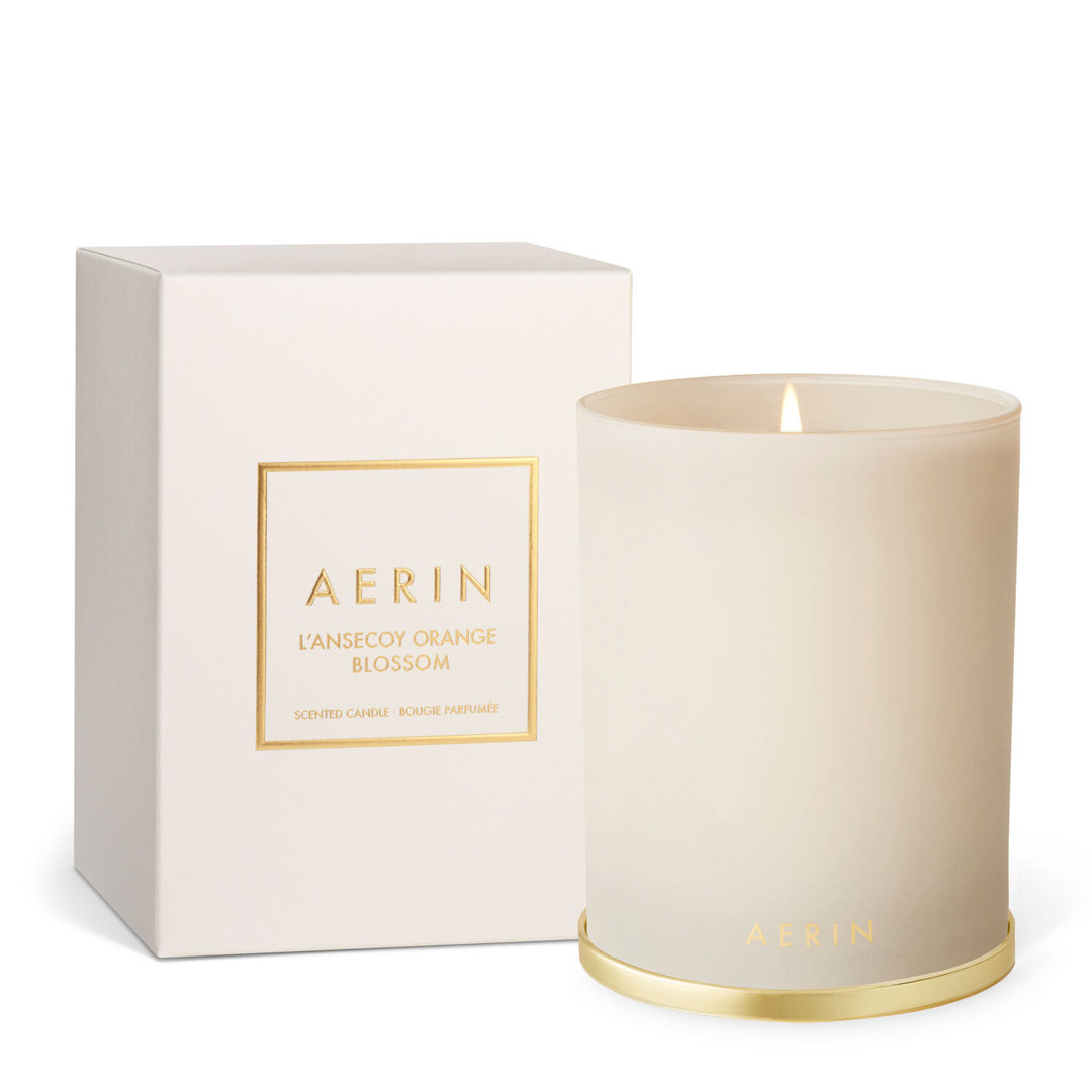L'Ansecoy Scented Jar Candle with Glass Holder AERIN