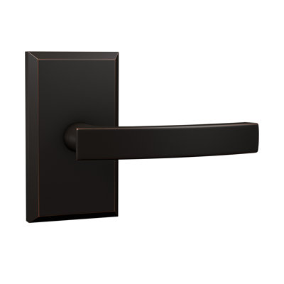 Faux levier Bravura 940-G1 sur rosace rectangulaire biseautée en bronze huilé
