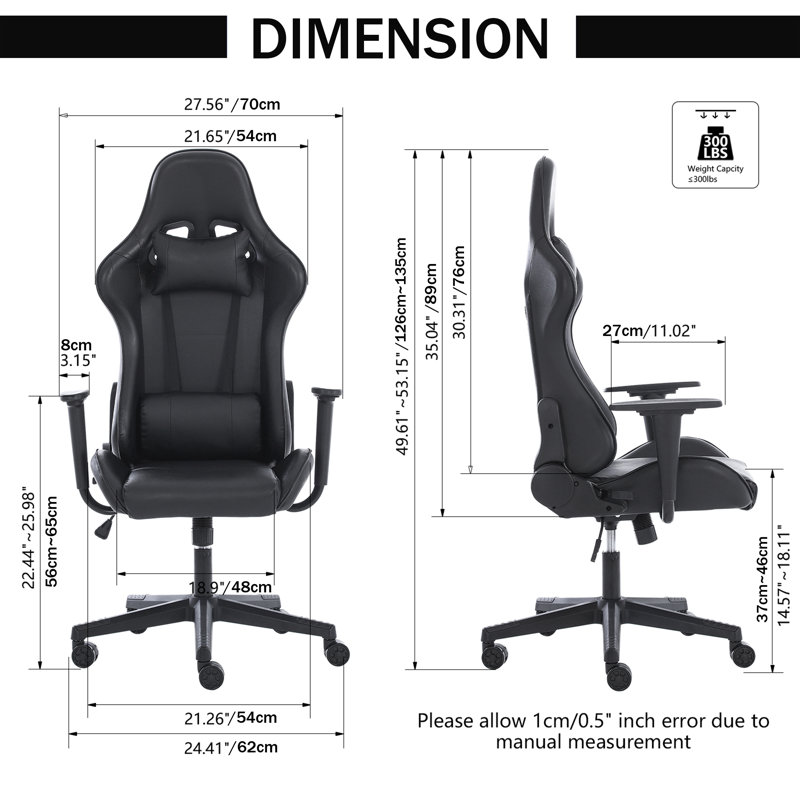Fauteuil inclinable et ergonomique inclinable en similicuir