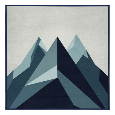 Tapis gris délavé à la machine Pacchiana