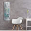  «Loose Bouquet Of Flowers 1 Blue Grey» par Silvia Vassileva, art mural en métal, 16 po x 48 po