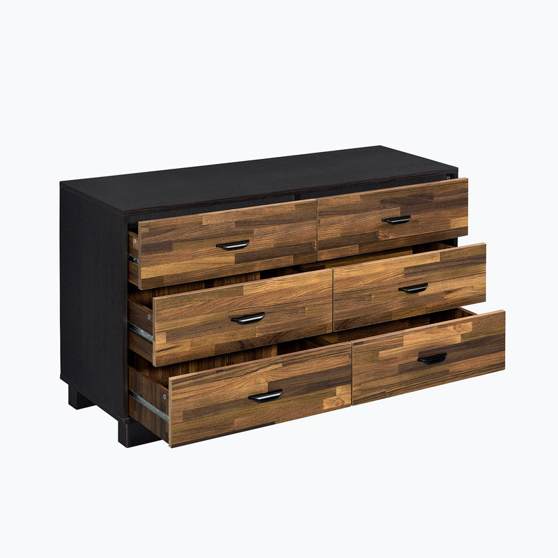 Commode double à 6 tiroirs Lomberann