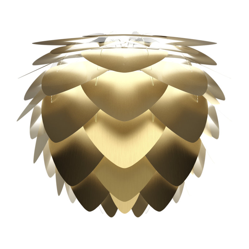 Aluvia 1 - Light Novelty Pendant, H 18,90 po x l 23,20 po, Laiton brossé