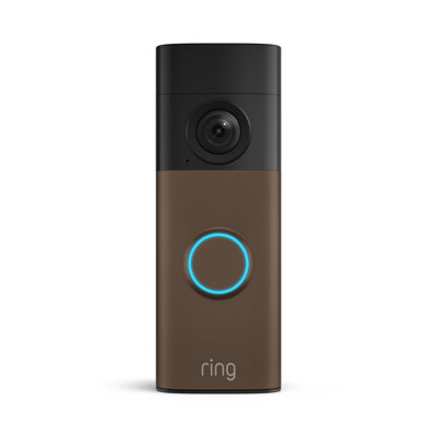 Sonnette Ring Battery Doorbell 2K - Écran Retinal 2K avec vidéo grand angle, zoom amélioré jusqu'à 6x - Moka mat