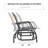 2-Person Outdoor Glider Bench, Patio Double Swing Rocking Chair Loveseat W/Powder Coated Steel Frame For Backyard Garden Porch, Gray
