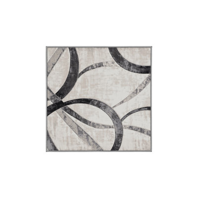 Machine Washable Gray Area Rug