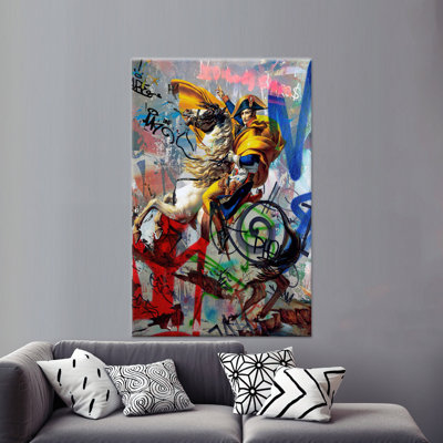 Reproduction d'art sur toile: Graffiti Banksy, Napoléon Bonaparte - Art Decor, 1P Toile tendue