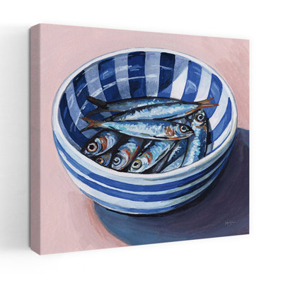 Bol de sardines, reproduction d'art mural contemporain