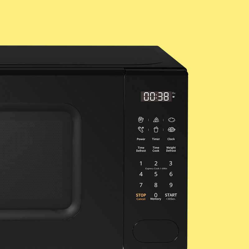 Living And Home 44cm 20m³ L 700W - Watt External Microwave with Sensor Cooking and Air Frying Capability, Black