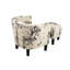 Chaise d'appoint et repose-pieds