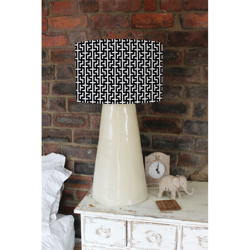 Drum Cotton Lamp Shade ( Uno ), 22cm H x 25cm W x 25cm D