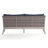 Santiago 74.8 " W Acacia Solid Wood Patio Sofa with Cushions
