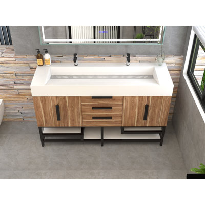 Meuble-lavabo sur pied simple 60 po Jessica