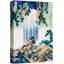 Illustration de paysage japonais de cascade Ukiyo-e japonais, photos de montagne japonaise rétro, impression sur toile encadrée-123405516-123405517