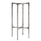Jessa Forged Metal Tall Round End Table
