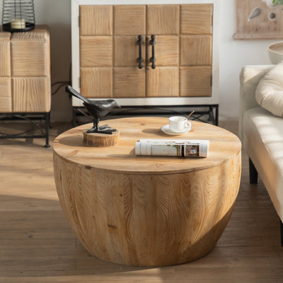 Table basse en forme de seau de style rétro pour bureau, salle à manger et salon