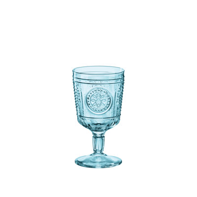 Romantiques bleu clair vin / eau x4