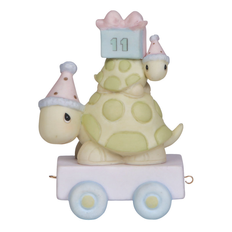 Figurine Precise Moments Birthday Train Turtles