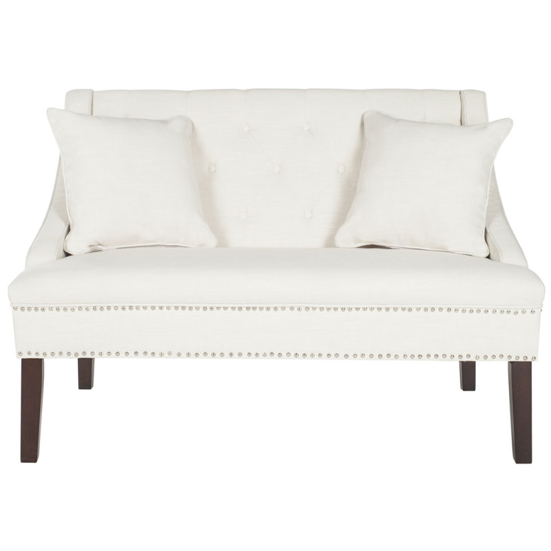 Banc rembourré Gabriele, Beige clair