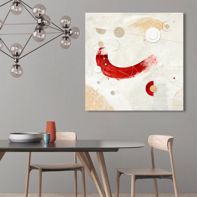 Galaxy n° 3 - Red 1 Piece Wrapped Canvas Wall Art