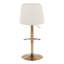 Tabouret de bar clouté réglable avec repose-pieds arrondi en T - ensemble de 2-109578044-109578045