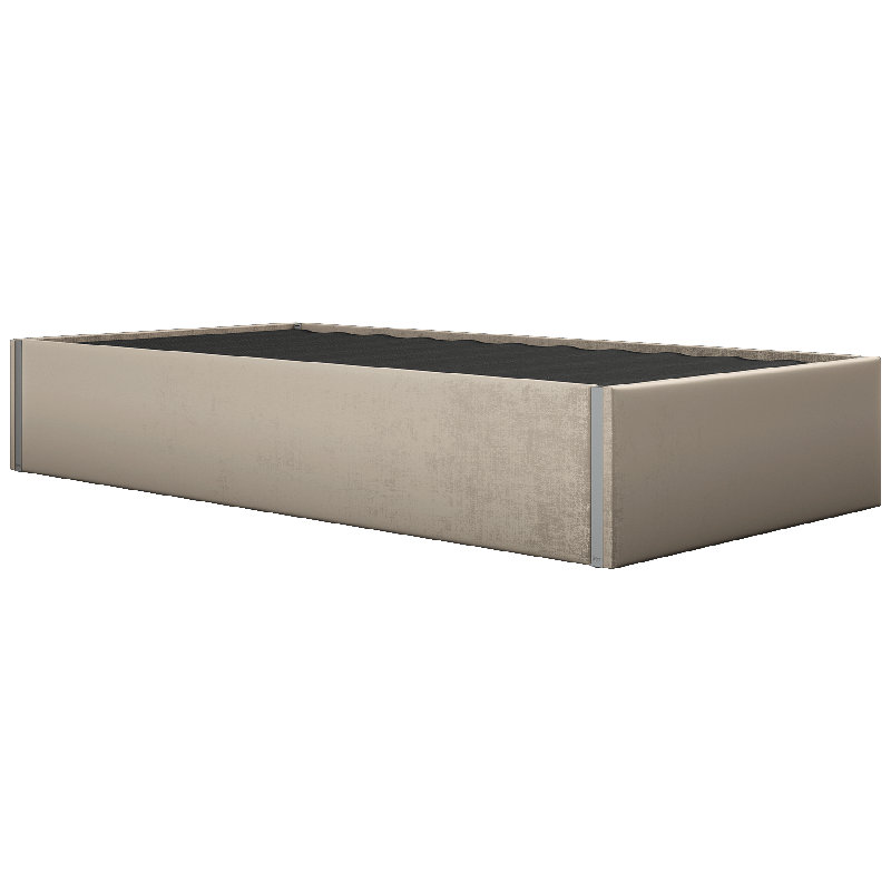 Sapan Upholstered Bed, Velvet Sand Storm, Twin