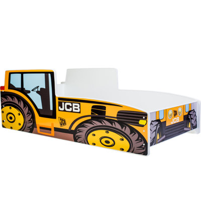 Tractor children's bed yellow