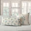 Housse de coussin lombaire Bodhi Blue à imprimé floral, 35,5 x 71 cm-135247333-135247336