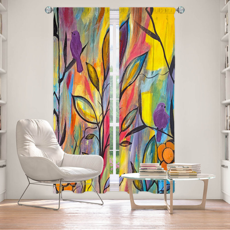 Elizaveta Room Darkening Curtain Pair, 20" W x 52" L