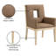 Fauteuil de salle à manger Flore-365619171-365619174
