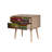 Modern Nightstand with 2 Drawers, Sonoma Oak Finish, 23.6 x 24.0 x 15.7 inches | 100% Melamine Coated Particle Board, Hornbeam Legs, Metal & Rope Handles, UV Coating | Scandinavian Design for Stylish Bedrooms