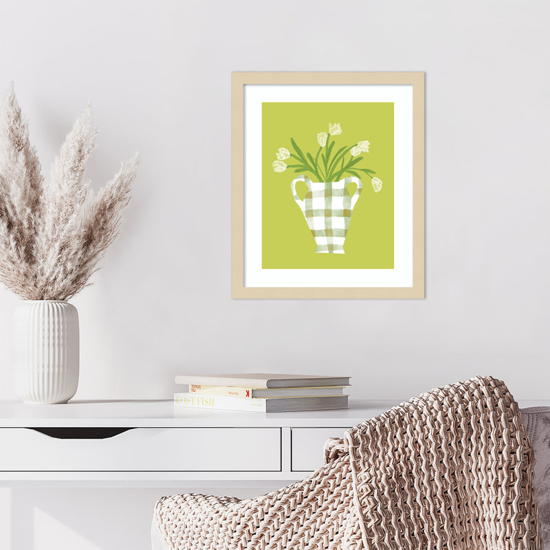 «The Daily Tulip II» par Natalie Sizemore, impression d'art mural en bois, H 17 po x l 15 po