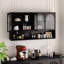 Rangement mural 47,25 po à quatre portes pour armoire murale en verre-539839342