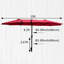 Parasol de patio à double face-976537107