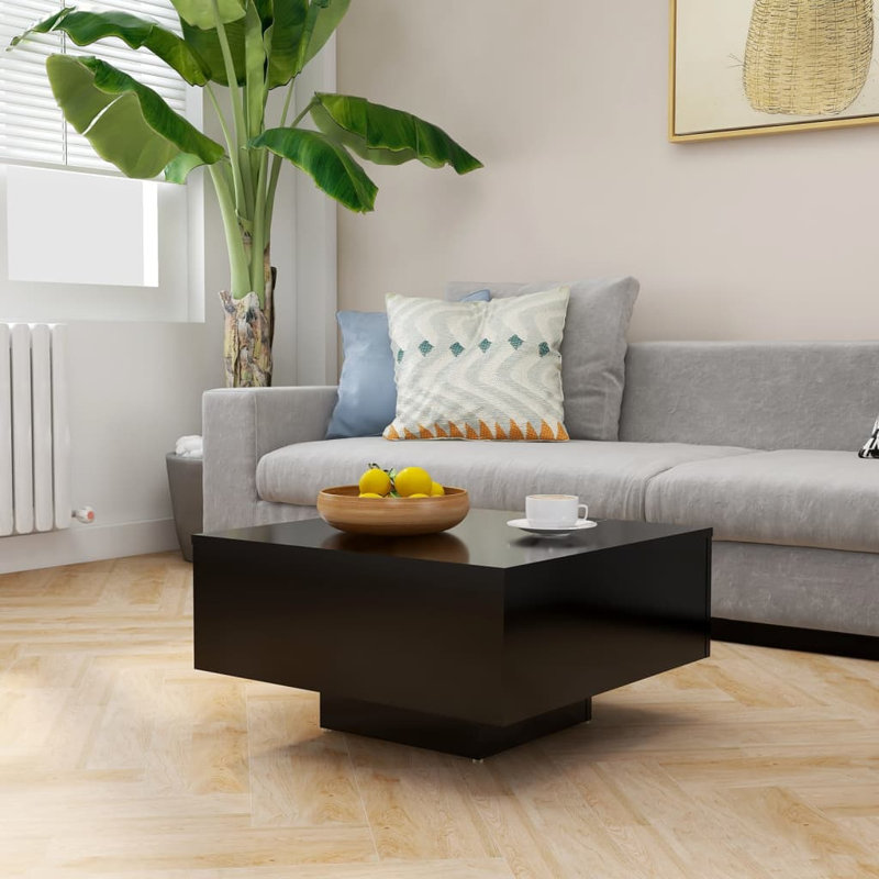 Etana Pedestal Coffee Table, Black
