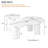 Stylish Nesting Coffee Table Set with Cloud-Shaped Tabletop and Sleek Side Table for Versatile Use