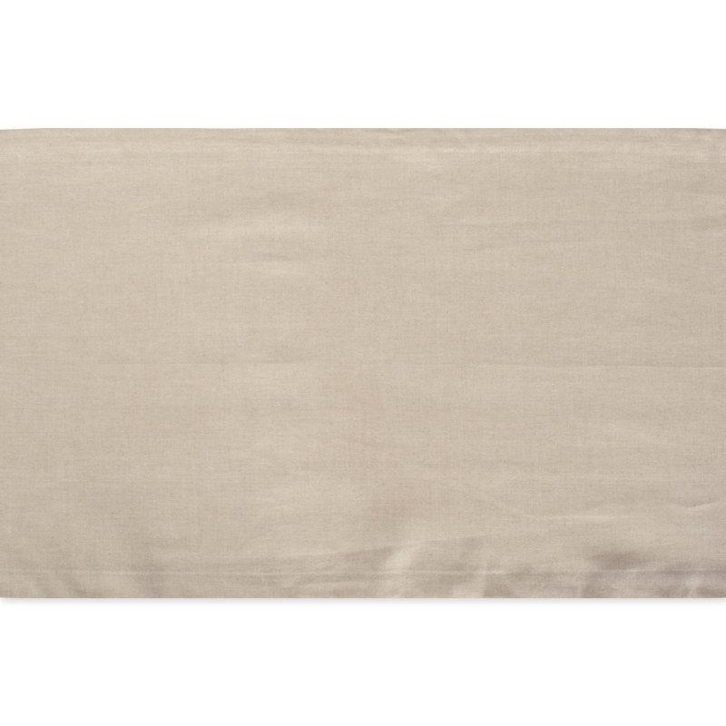 Kristina 100% Cotton Table Runner, 72" L x 14" W, Natural