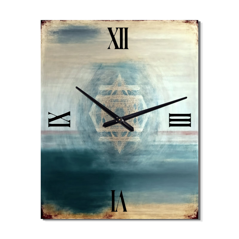 Horloge murale à motifs géométriques sacrés, Très petit