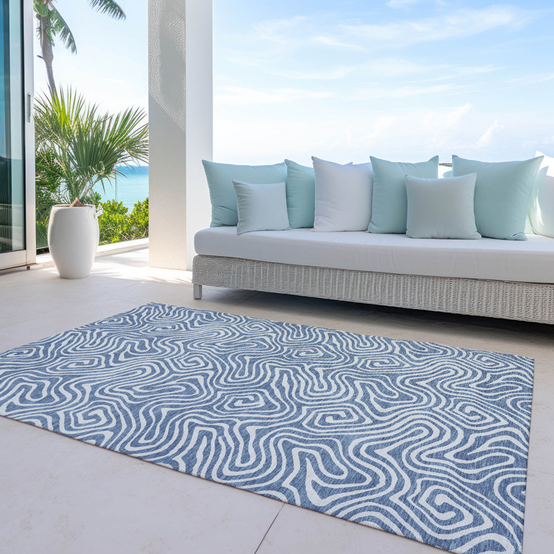  Machine Washable Indoor/Outdoor Chayden ACN1030 Rug, Rectangle 10' x 14'