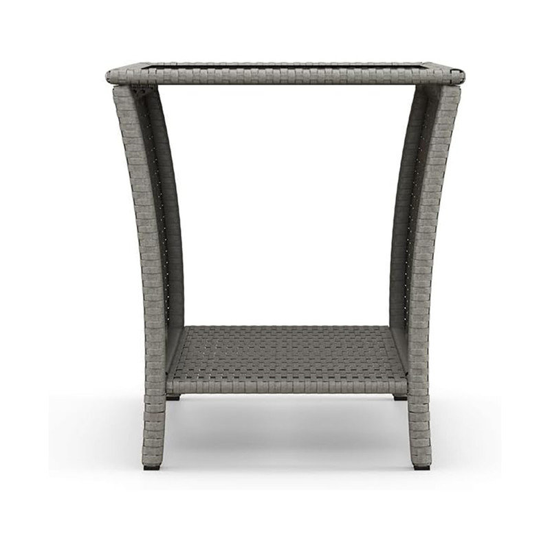 Dakota Fields Outdoor Side Table - Outdoor Wicker Side End Tables for ...
