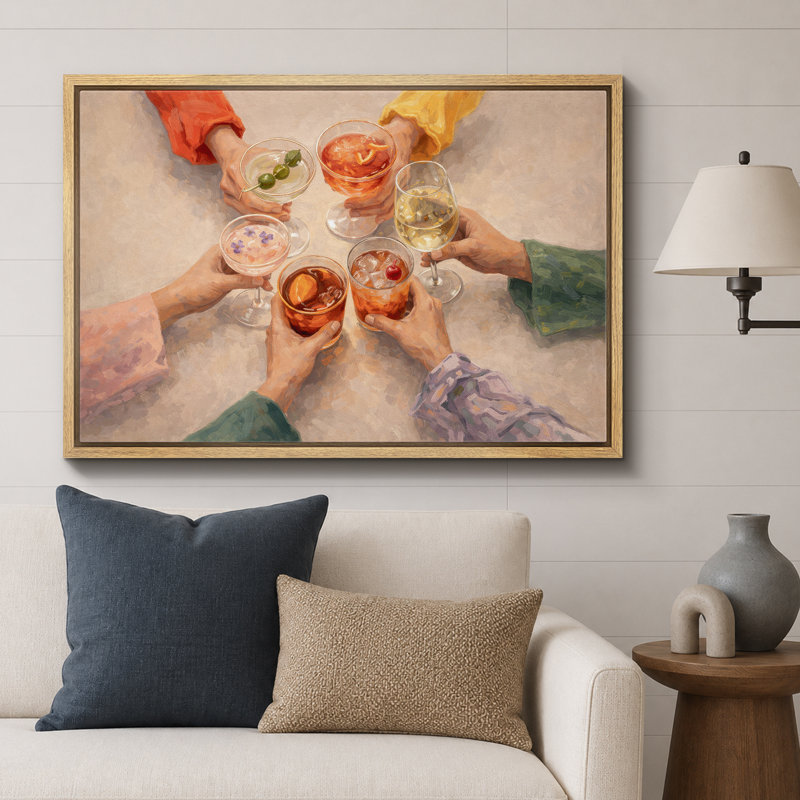 Œuvre d'art, impression sur toile giclée sur toile, H 24 po x l 36 po x P 1,5 po, Cadre naturel